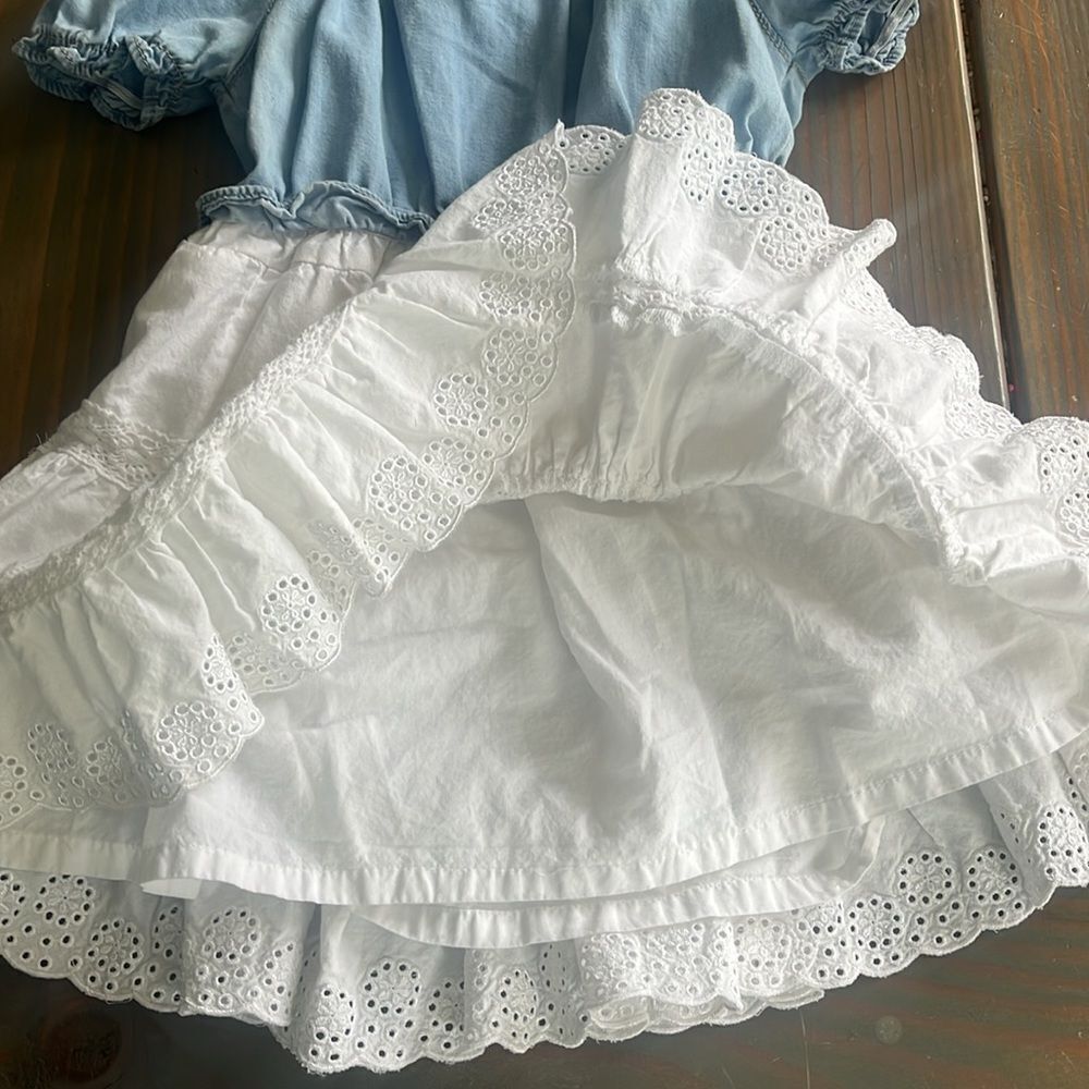 Jean ruffle dress - Picture 3 of 4